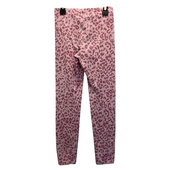 Old Navy | Pink Leopard Animal Print Legging Girls Size M (8) - Picture 3 of 5